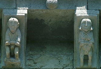 Corbels of the church of San Pedro de Tejada (Burgos)